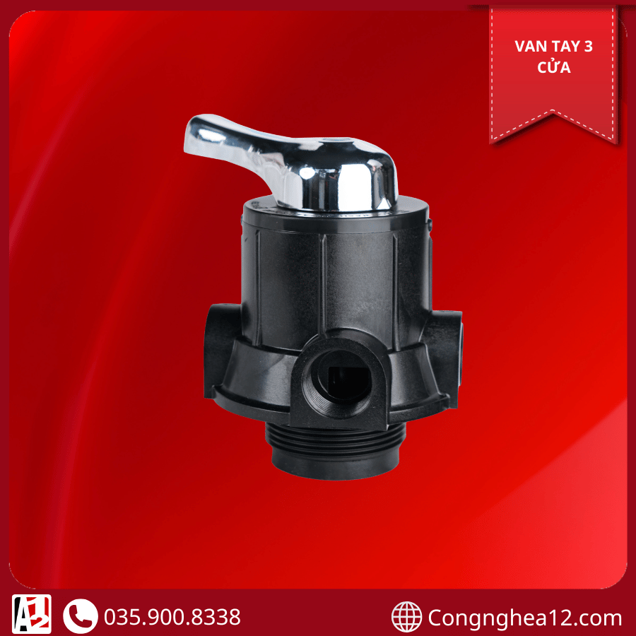 Van Tay 3 Cửa Tay Cầm Nhựa